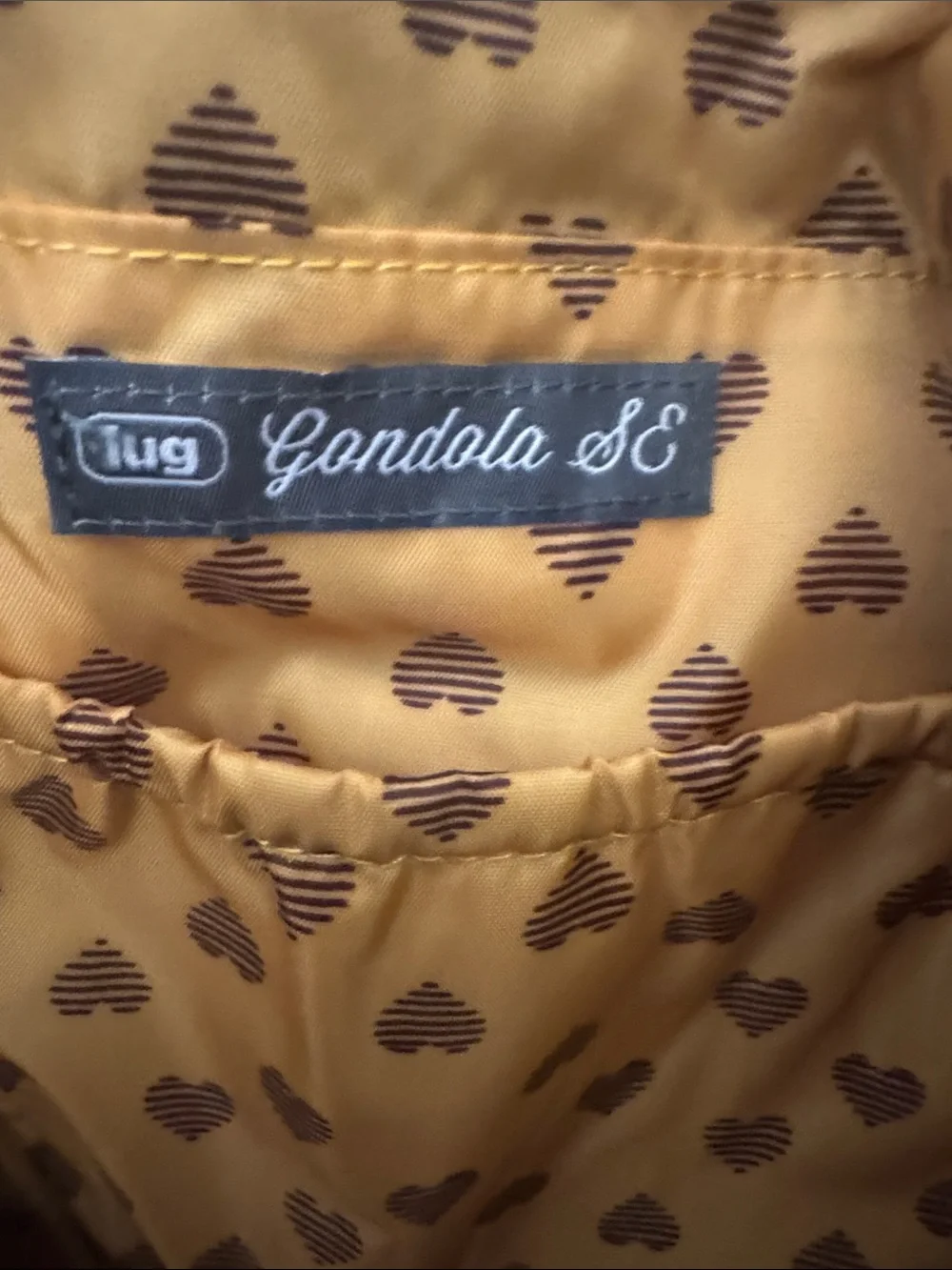 Rare LUG Hearts Gold GondolaSE Hobo Bag
